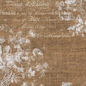 Floral Burlap Portrait Decoupage Tissue Paper