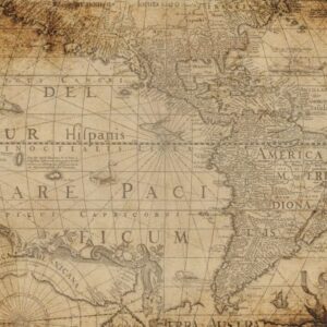 Map Decoupage Tissue Paper