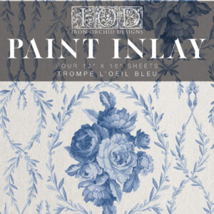 Trompe L’Oeil Bleu Paint Inlay 12×16 Pad™