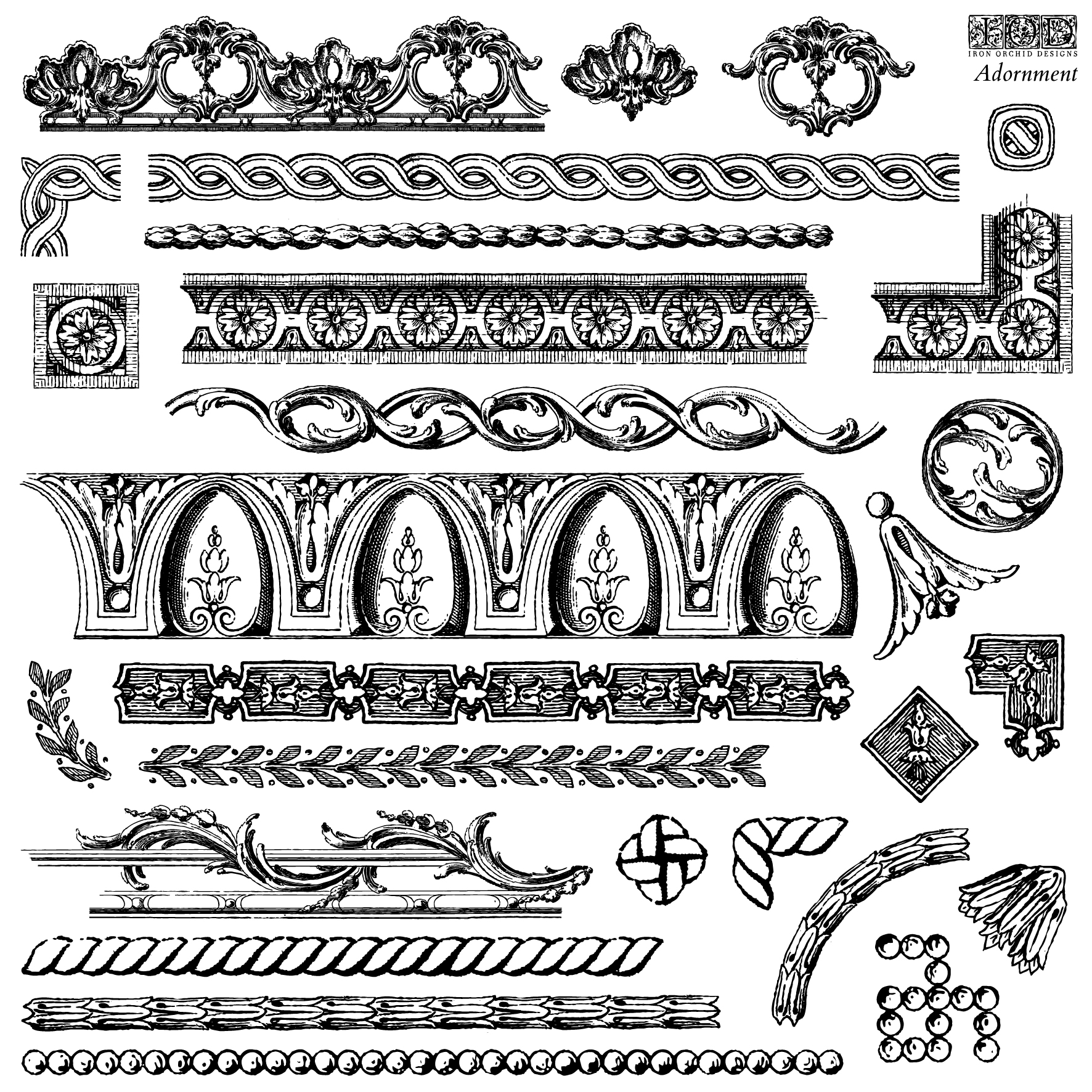 Adornment 12×12 Decor Stamp
