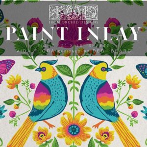 Vida Flora by Debi Beard IOD Paint Inlay 12×16 Pad™