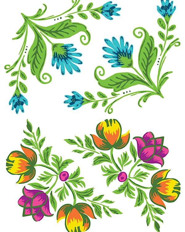 Vida Flora by Debi Beard IOD Paint Inlay 12×16 Pad™ - Image 10