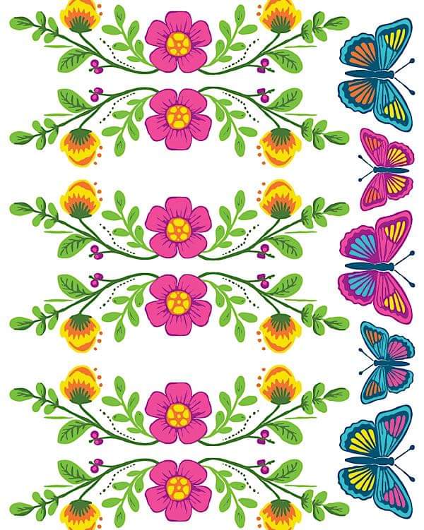 Vida Flora by Debi Beard IOD Paint Inlay 12×16 Pad™ - Image 9