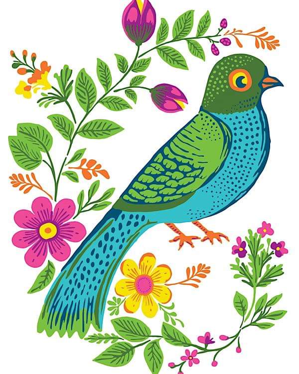 Vida Flora by Debi Beard IOD Paint Inlay 12×16 Pad™ - Image 4