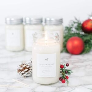 Christmas Day 16 oz Mason Jar Candle