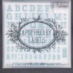 Apothecary Labels IOD Stamp