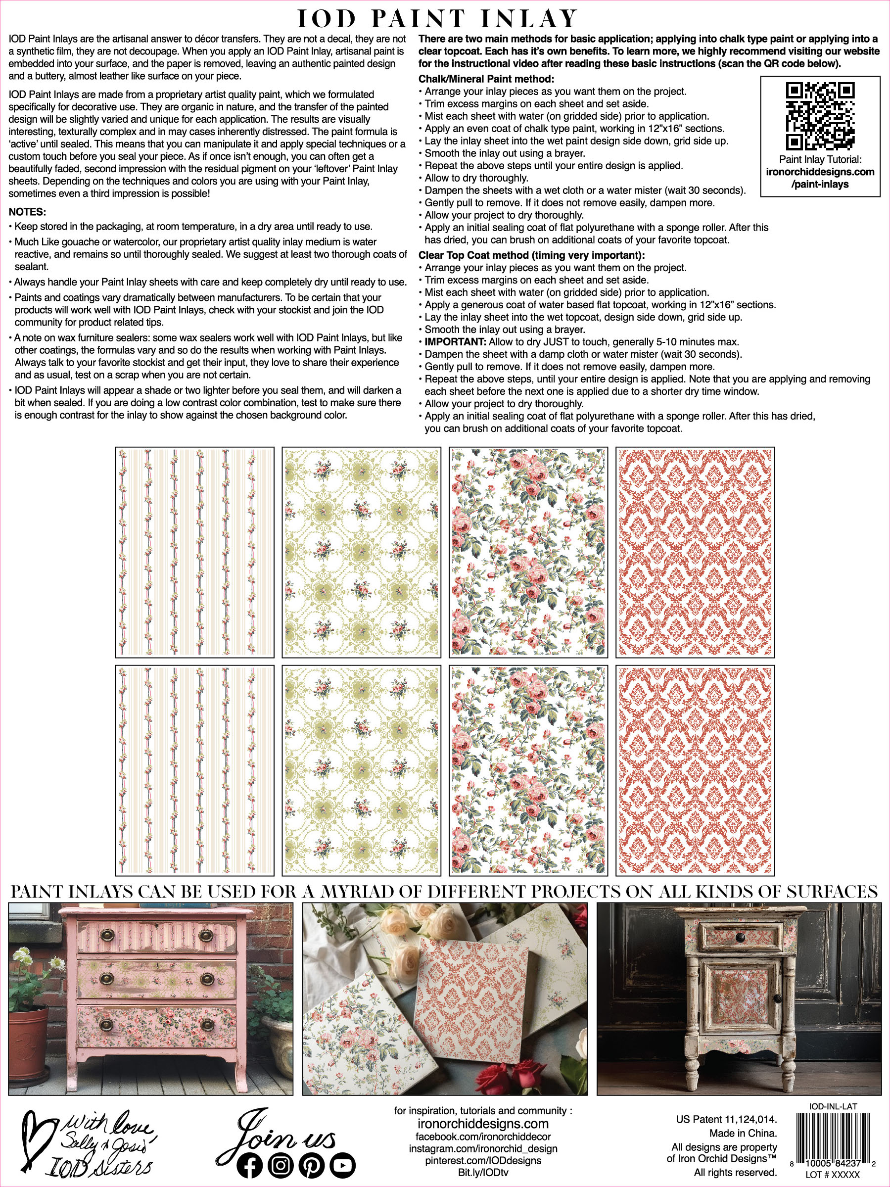 Lattice Rose Paint Inlay - Image 3