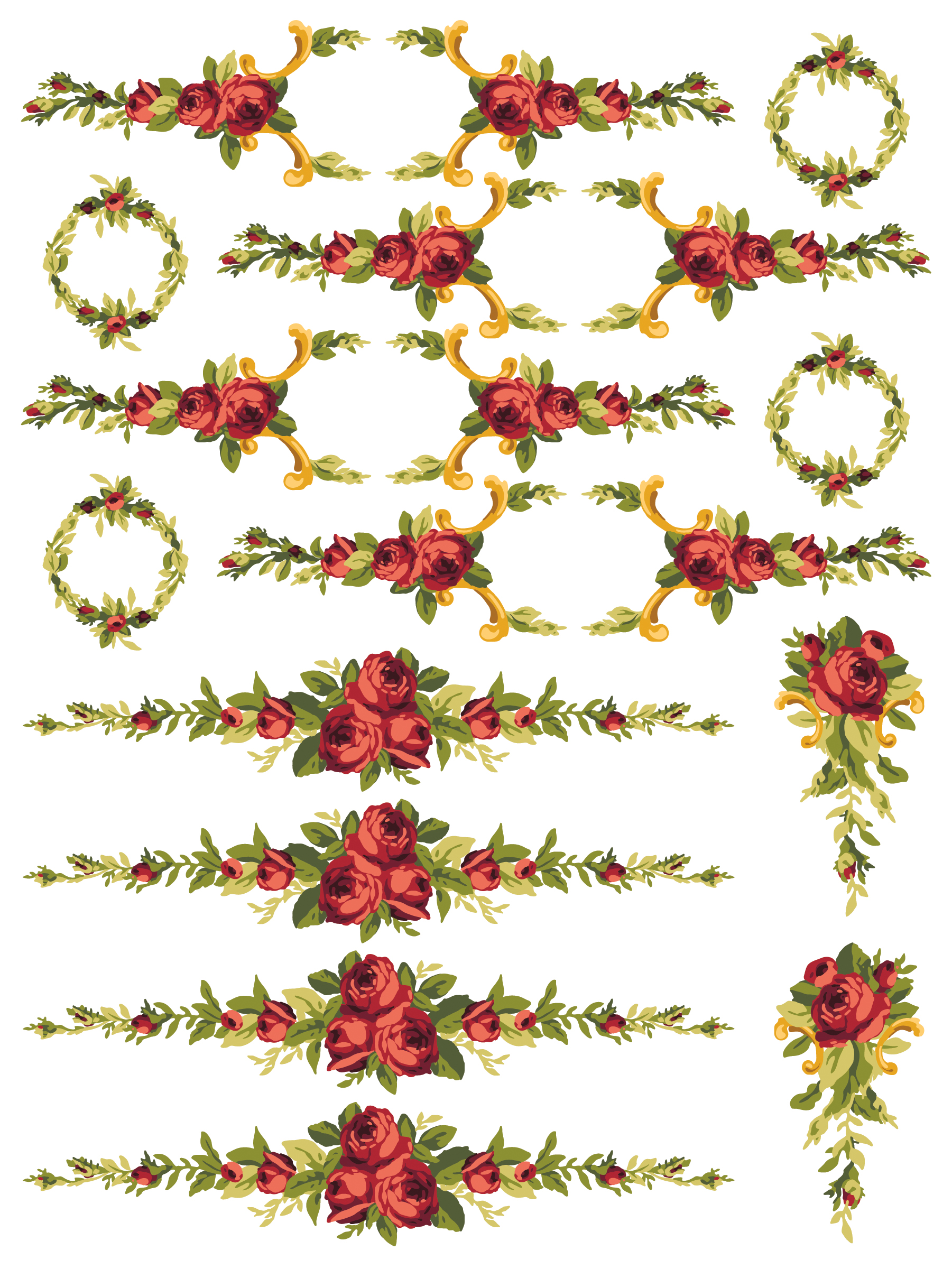 Petite Fleur Red Paint Inlay - Image 3