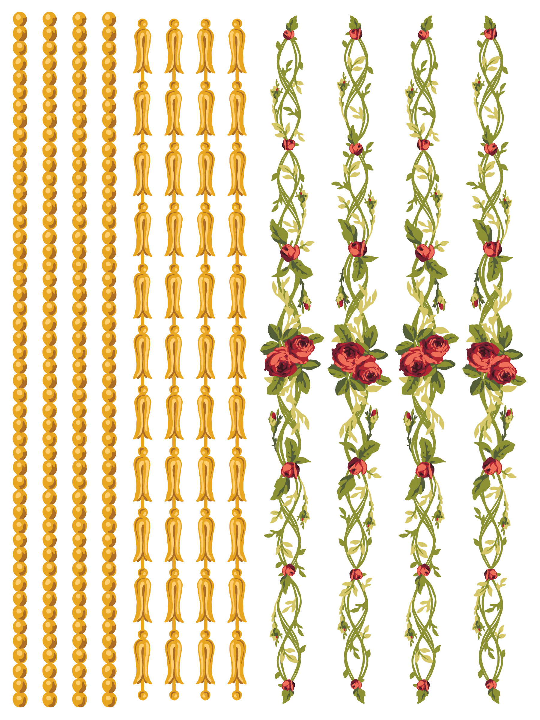 Petite Fleur Red Paint Inlay - Image 4