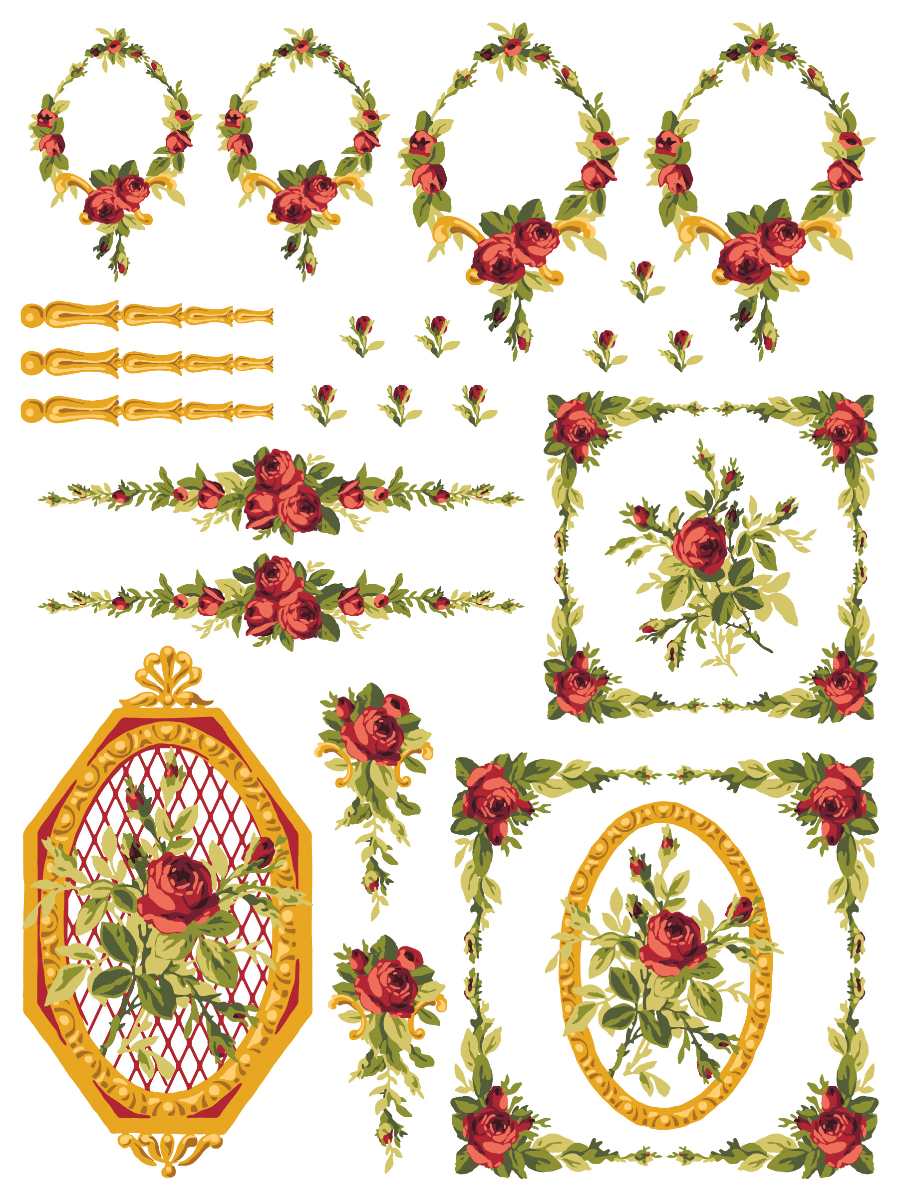 Petite Fleur Red Paint Inlay - Image 5