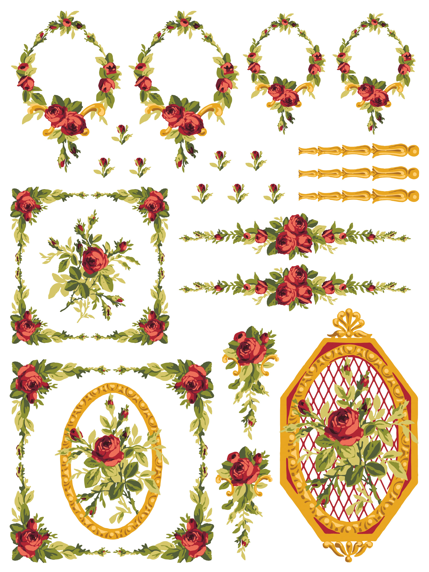 Petite Fleur Red Paint Inlay - Image 6