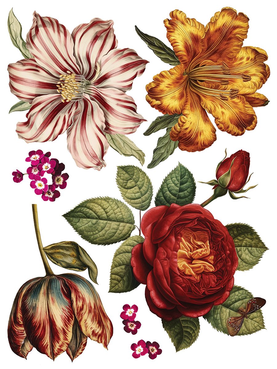 Collage de Fleurs IOD Stamp - Image 6