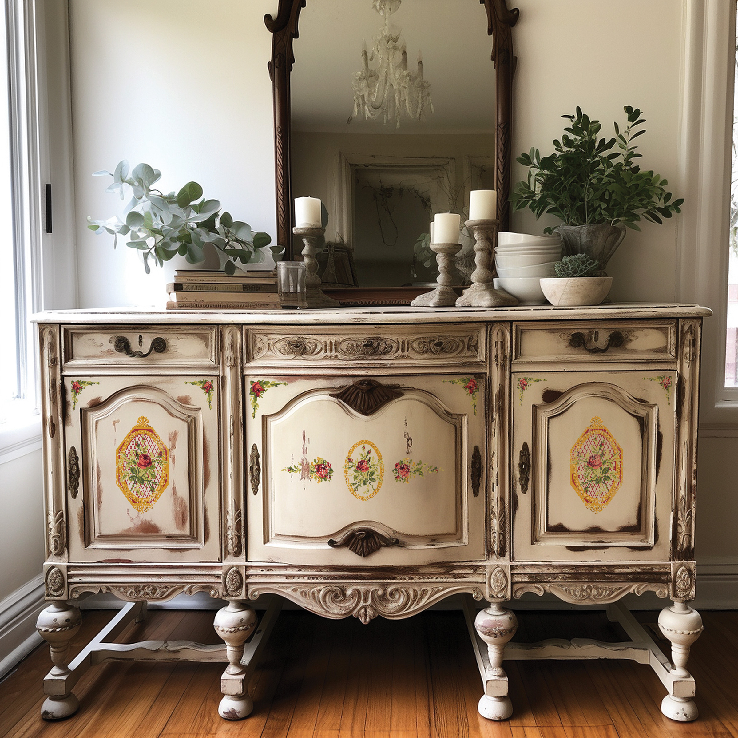 Petite Fleur Red Paint Inlay - Image 8