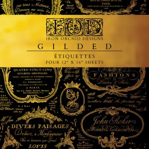 Étiquettes  Foil Transfer, 4 Pages, 12”x16”, Gold