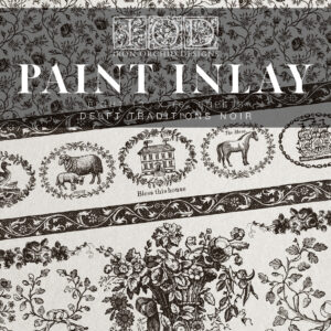 Delft Traditions Noir IOD Paint Inlay 12 x 16 Pad