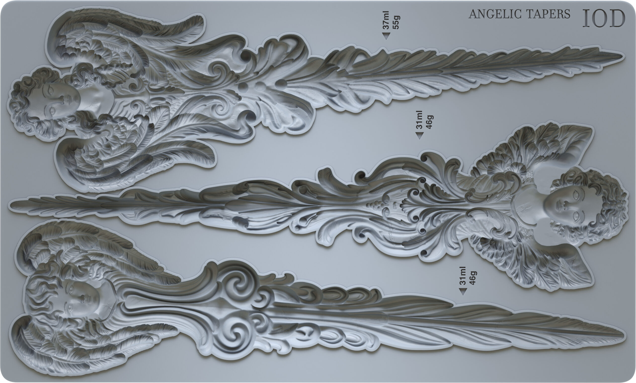 Angelic Tapers IOD Mould 6 x 10 - Image 3