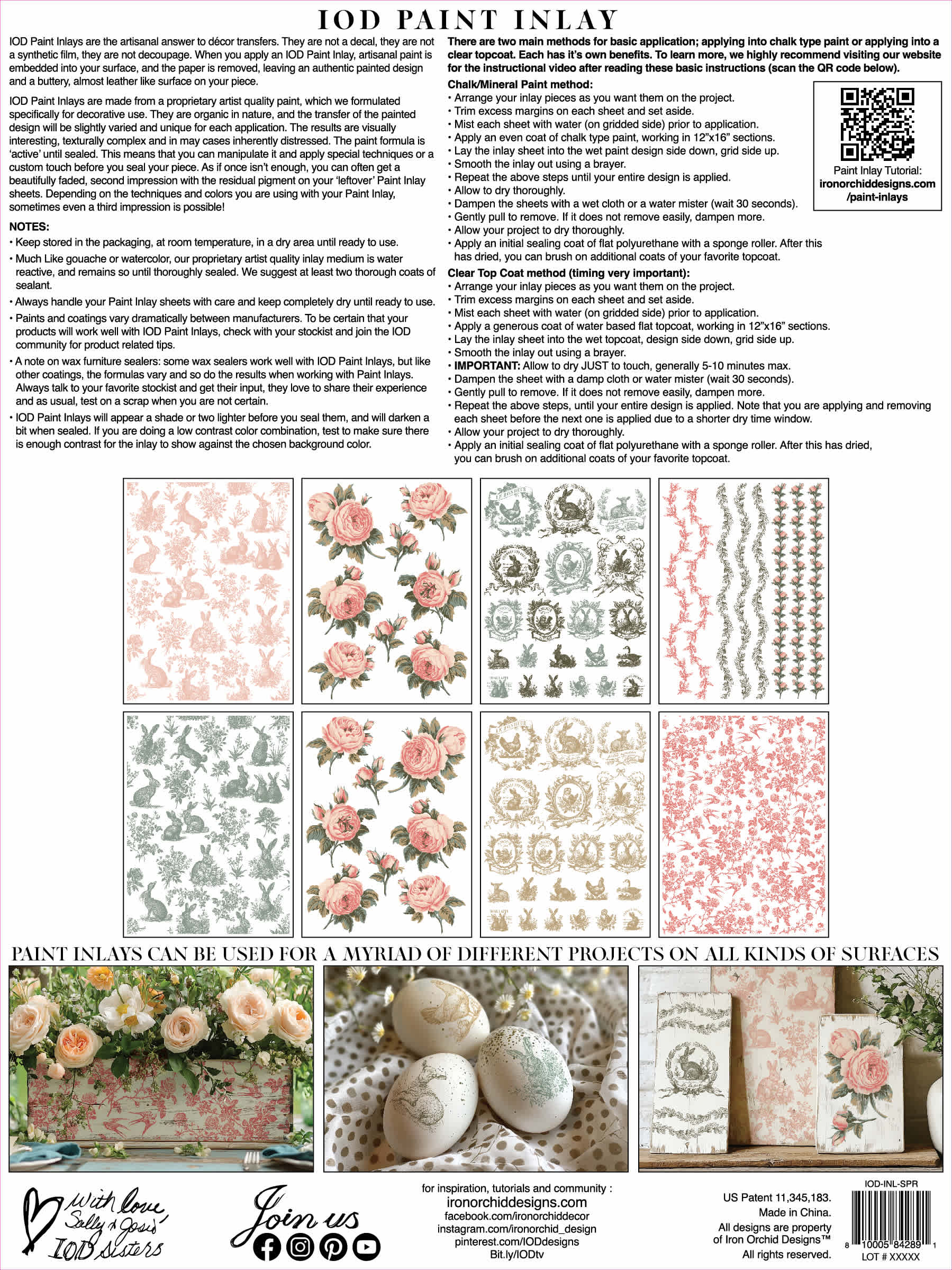 Spring Melody IOD Paint Inlay 12 x 16 Pad - Image 3