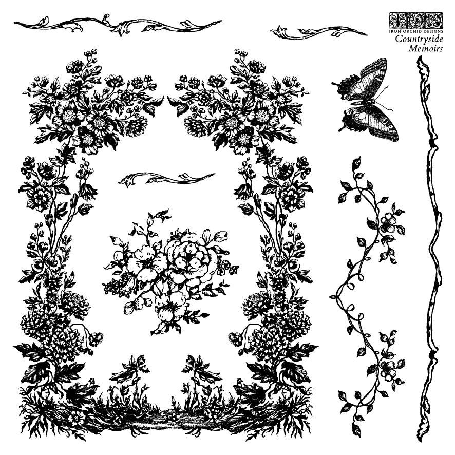 Countryside Memoirs 6 x 6 IOD Stamp - Image 5