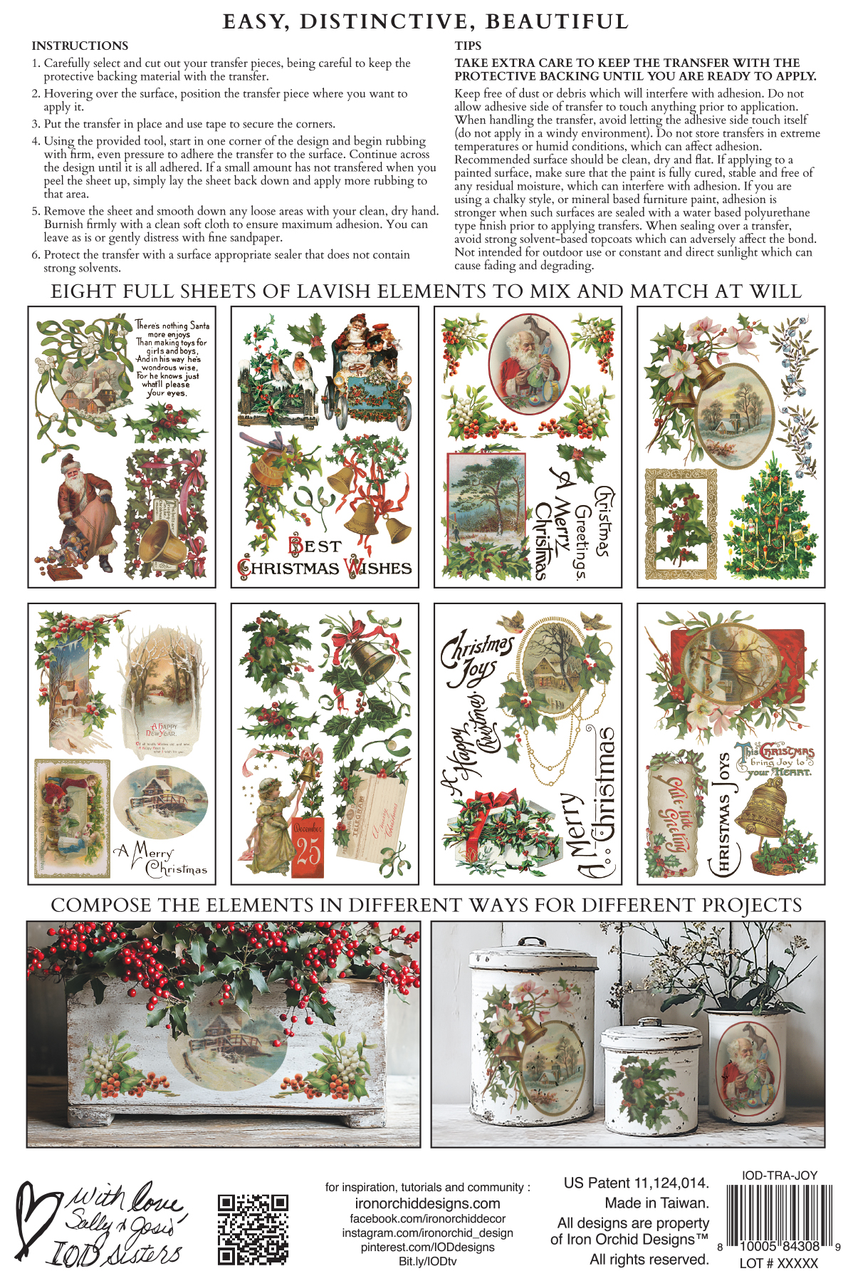 Christmas Joy IOD Transfer 8x12 Pad™ - Image 2