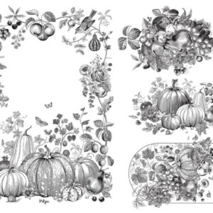 Paintable Harvest Decoupage Paper RT